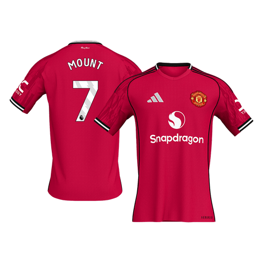 MOUNT #7 Manchester United Home Soccer Jersey 2025/26