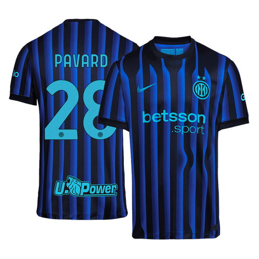 PAVARD #28 Camiseta de fútbol local del Inter de Milán 2025/26