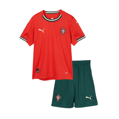 Portugal Home Soccer Jersey Kit 2025 Kids(Jersey+Shorts)