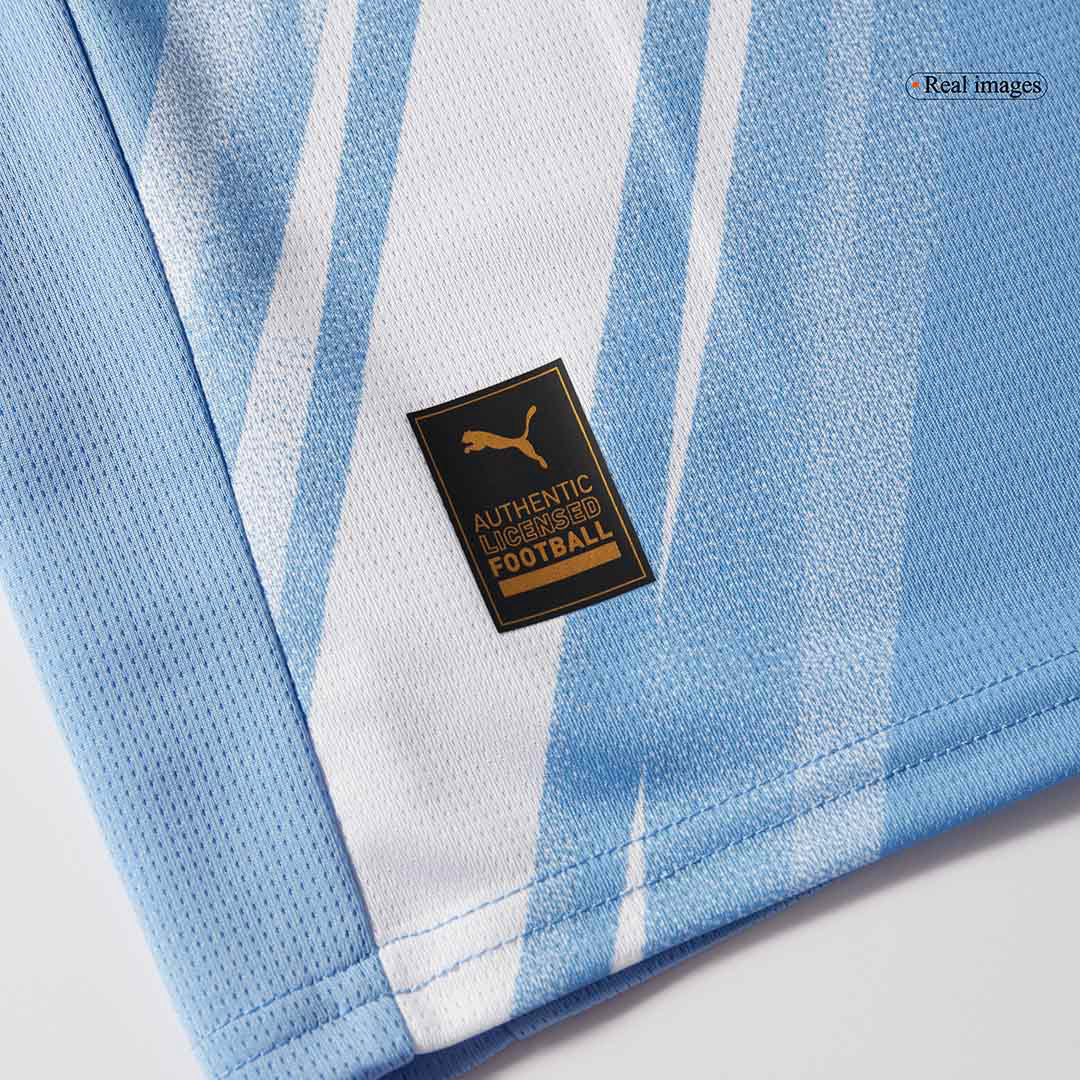 Equipación de fútbol de local del Manchester City (camiseta + pantalón corto) 2025/26, azul