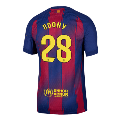 ROONY #28 Barcelona Home Player Version Jersey 2025/26
