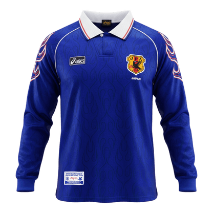 Retro Soccer Jersey Japan Home Long Sleeve 1998