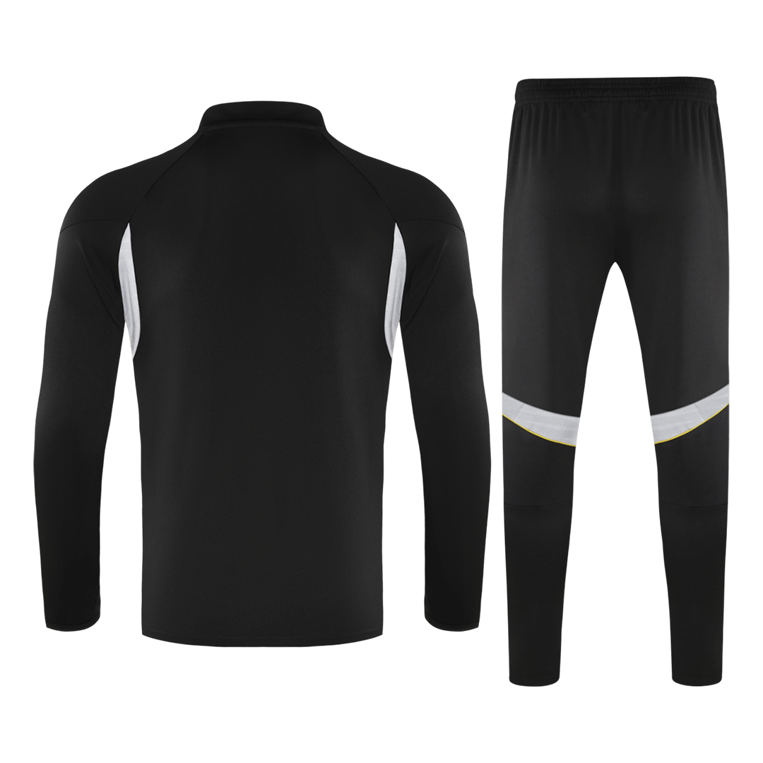 Real Madrid 1/4 Zip Tracksuit 2025/26 Kids Black