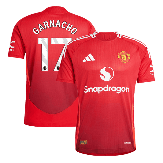 Camiseta de fútbol GARNACHO #17 auténtica Manchester United Home 2024/25