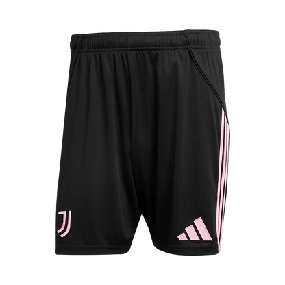 Juventus Jeep x Visit Detroit Sponsor Home Soccer Jersey Kit(Jersey+Shorts) 2025/26 Black&White