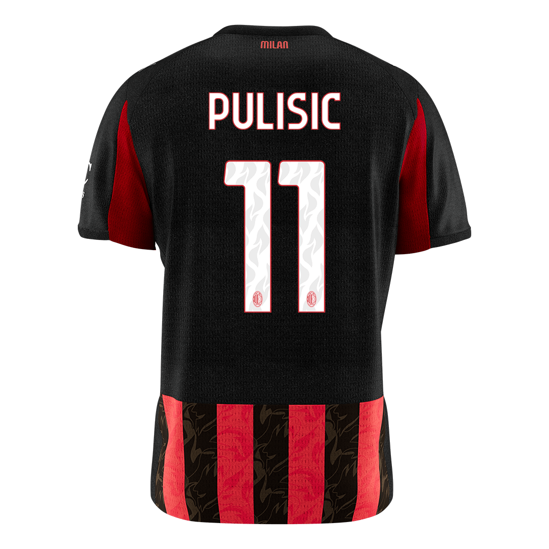 PULISIC #11 AC Milan Home Soccer Jersey 2025/26 Red&Black