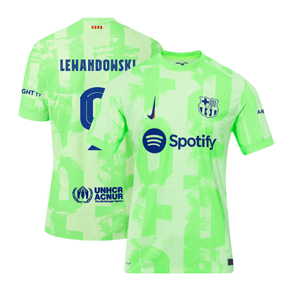 Camiseta de fútbol auténtica de LEWANDOWSKI #9 del Barcelona, tercera equipación 2024/25 UCL