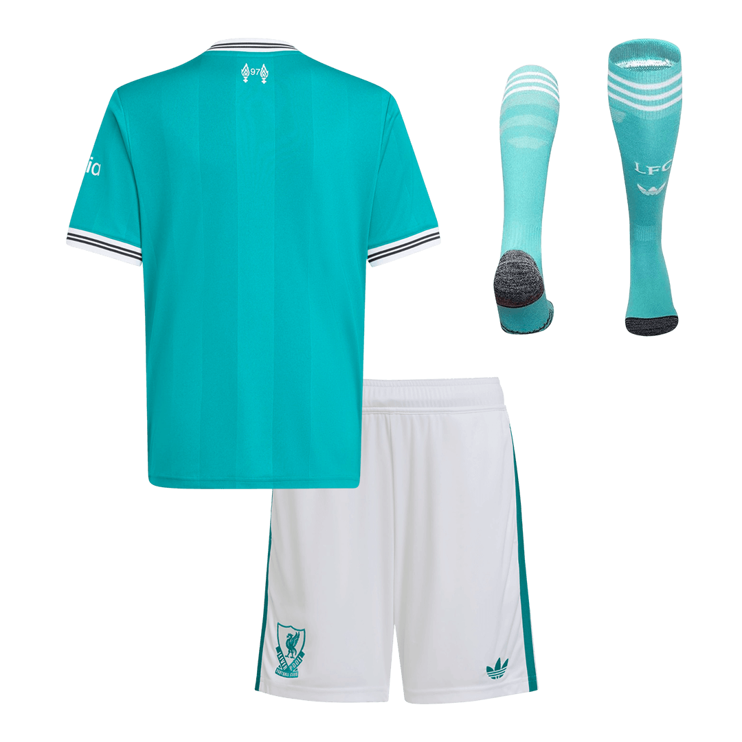 Liverpool Third Away Kids Soccer Jerseys Full Kit 2025/26