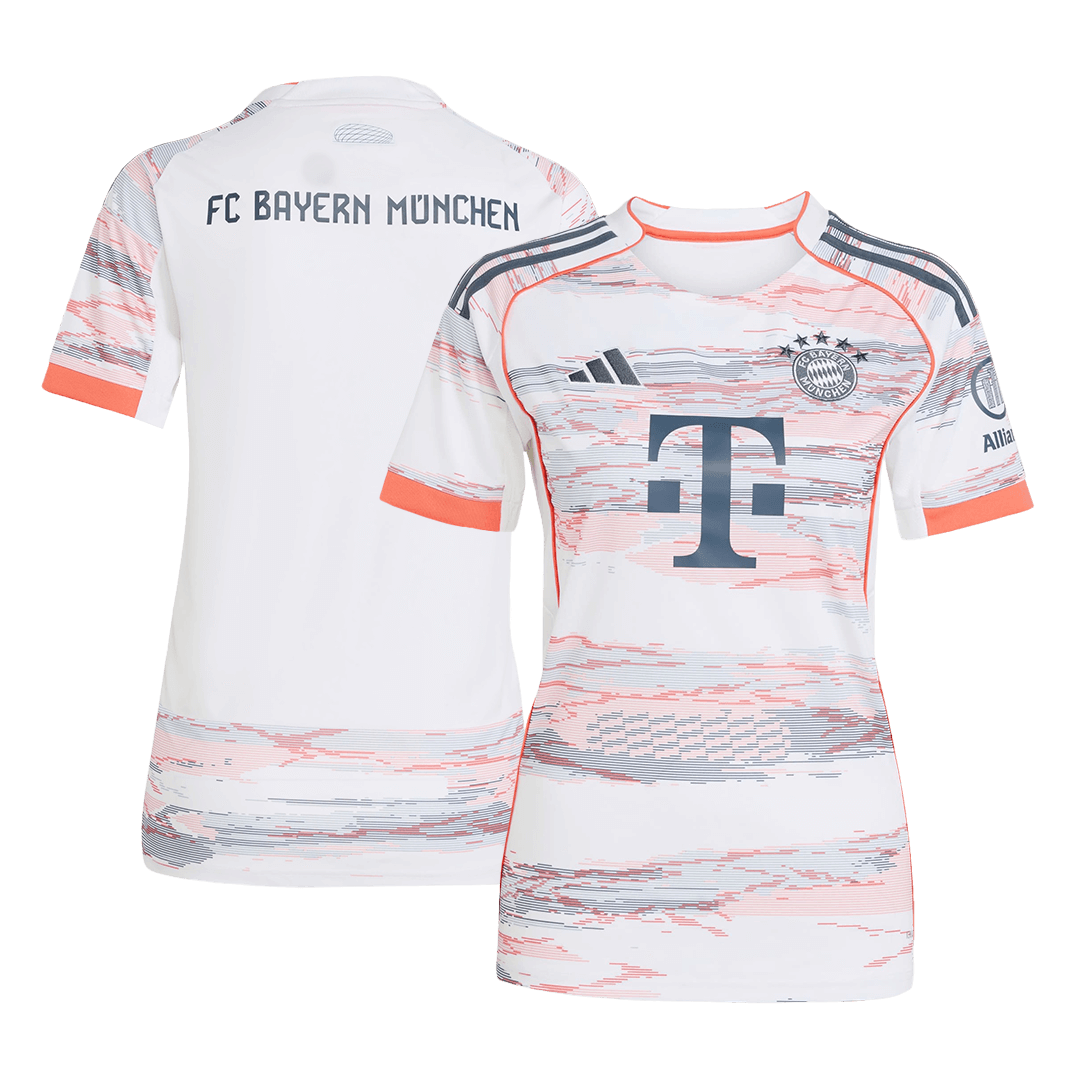 Ženski nogometni dres Bayern München za gostovanja 2025/26, bel