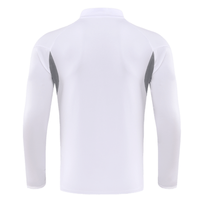 Real Madrid 1/4 Zip Tracksuit 2025/26 White