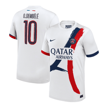 PSG O.DEMBÉLÉ #10 PSG nogometni dres v gosteh po meri 2024/25 - UCL
