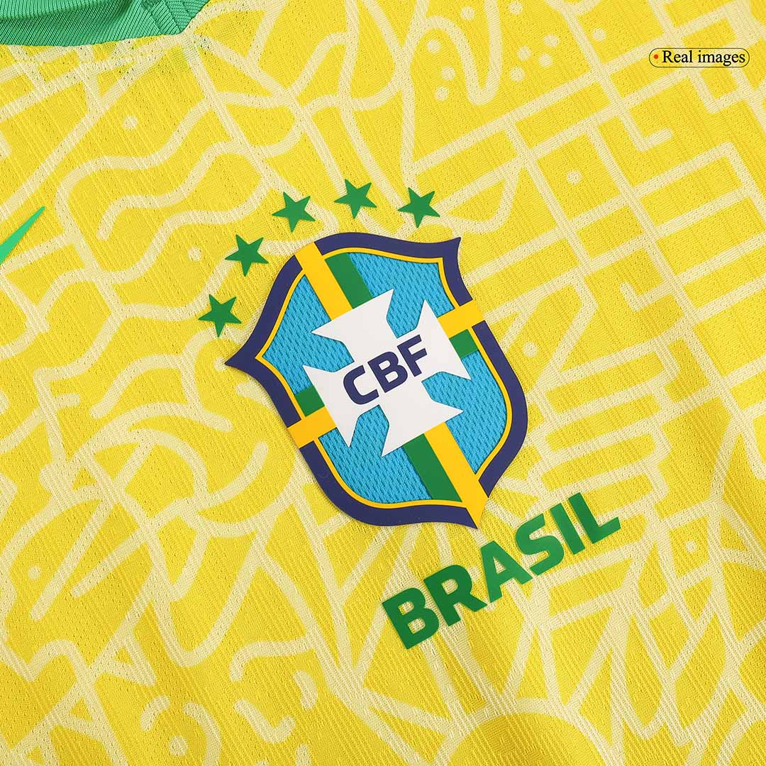 Camiseta de fútbol de local auténtica de Brasil Copa América 2024