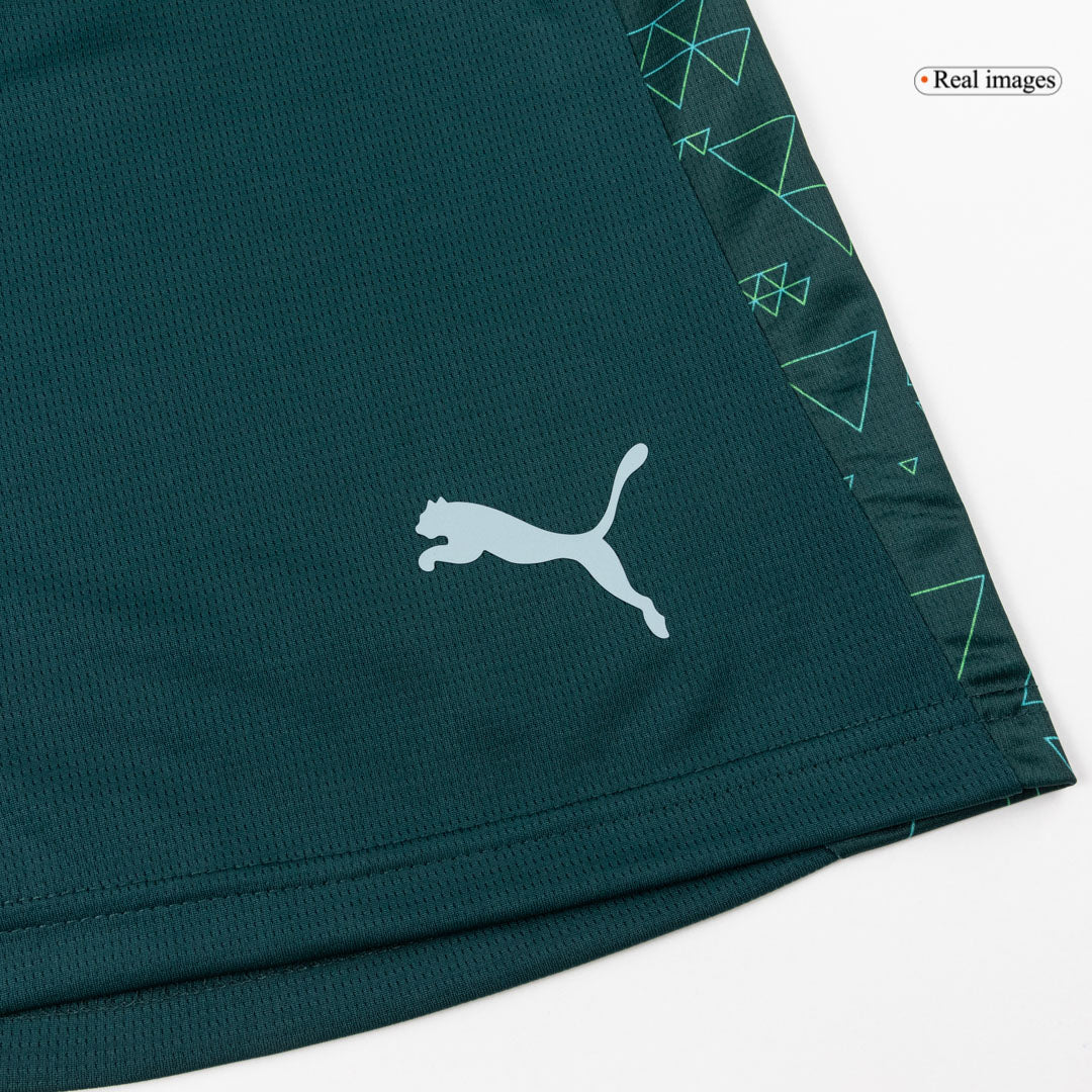 Pantalones cortos de fútbol de la cuarta equipación del Manchester City 2025/26