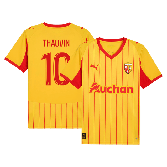 THAUVIN#10 RC Lens Camiseta Local Fútbol 25/26 Roja y Amarilla