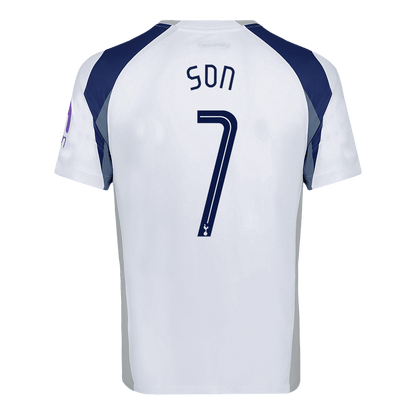 SON #7 Tottenham Hotspur Home Soccer Jersey 2025/26 White - UCL