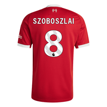 SZOBOSZLAI #8 Liverpool Home Soccer Jersey 2025/26