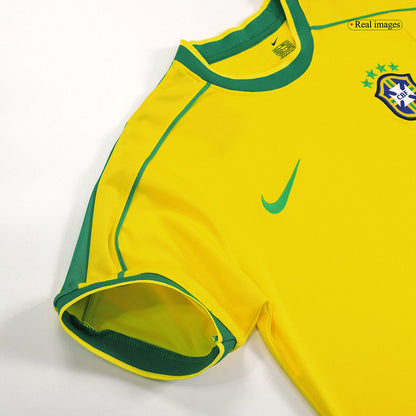 RONALDO #9 Retro 1998 Brazil Home Soccer Jersey - World Cup
