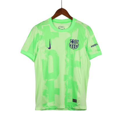 Barcelona Third Away soccer jersey 2024/25 - Spotify Logo Without Text