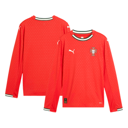 Portugal Long Sleeve Home Soccer Jersey 2025