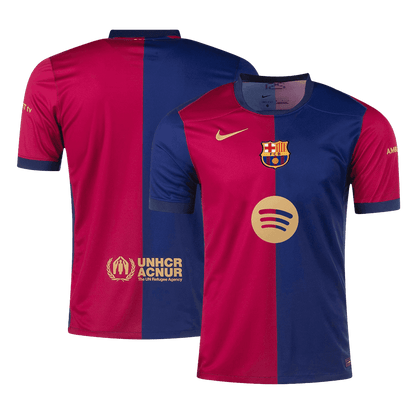 Gift-Barcelona Home Soccer Jersey 2024/25 - Spotify Logo Without Text