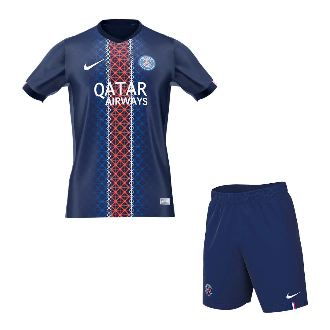 Domači nogometni dres PSG (dres + kratke hlače) 2025/26, mornarsko moder