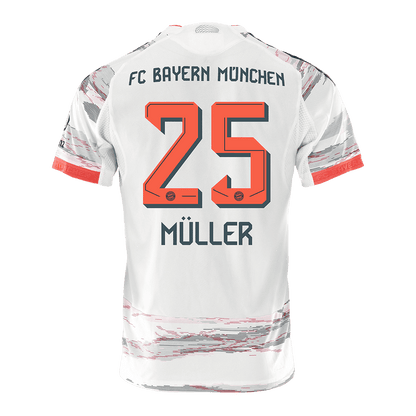 Authentic  MULLER  #25 Bayern Munich Away Soccer Jersey 2025/26 White
