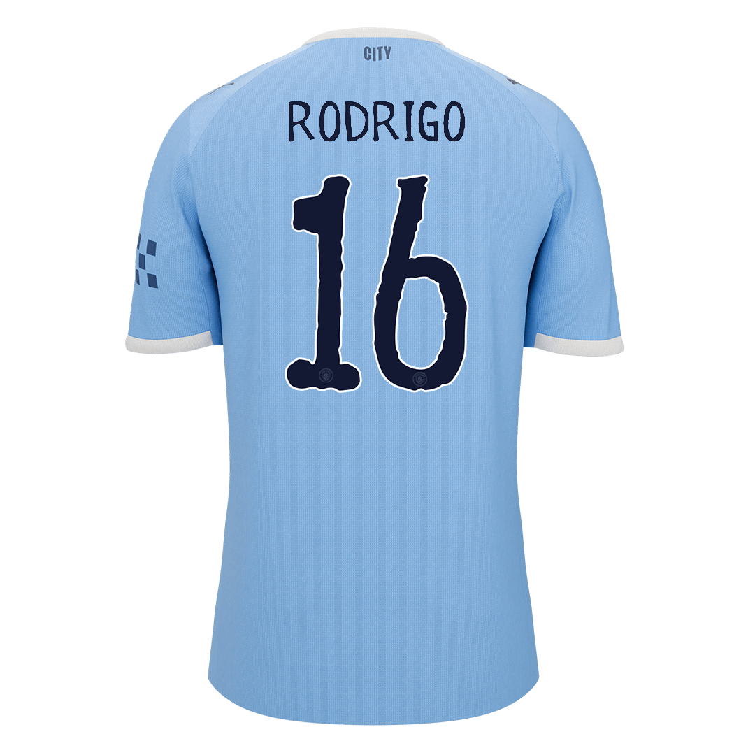 Manchester City RODRIGO #16 Home Soccer Jersey 2025/26
