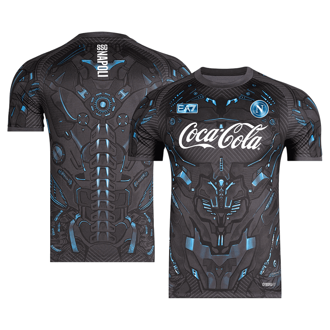 Napoli Pre-Match Soccer Jersey 2025/26 Black