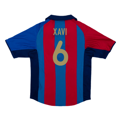 Retro dres XAVI #6 Barcelona Retro dres domača nogometna majica 2001/02