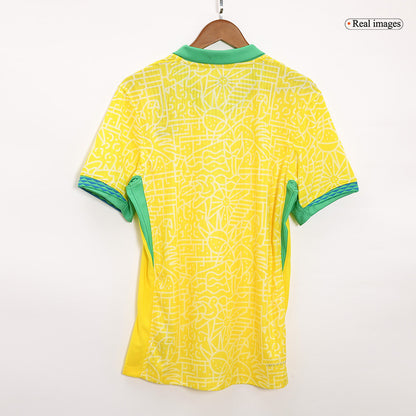 Camiseta de fútbol de local auténtica de Brasil Copa América 2024
