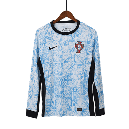 Camiseta de fútbol de manga larga auténtica de Portugal para la Eurocopa 2024