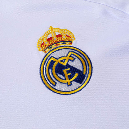 Real Madrid 1/4 Zip Tracksuit 2025/26 Kids White
