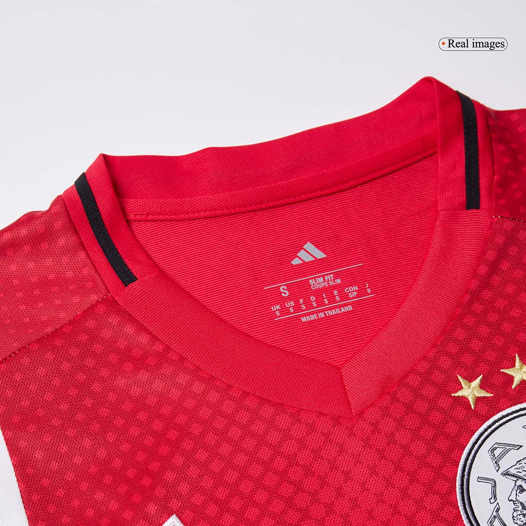 Domači nogometni dres Ajax 2025/26 rdeče-bel