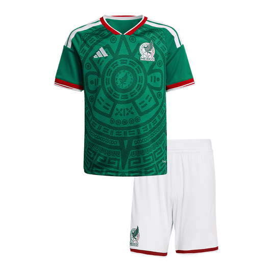 Kit de Camisetas de Fútbol de Local para Niños de México 2025/26