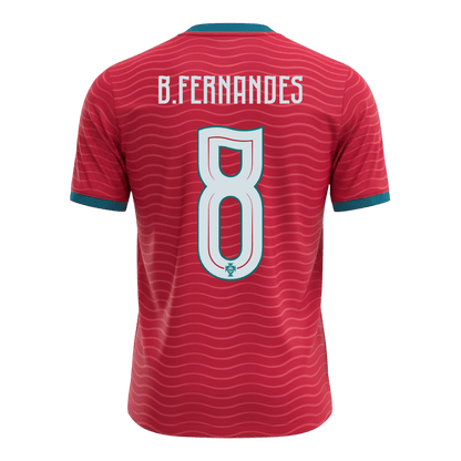 B.FERNANDES#8 Portugal Home Soccer Jersey World Cup 2026 Red
