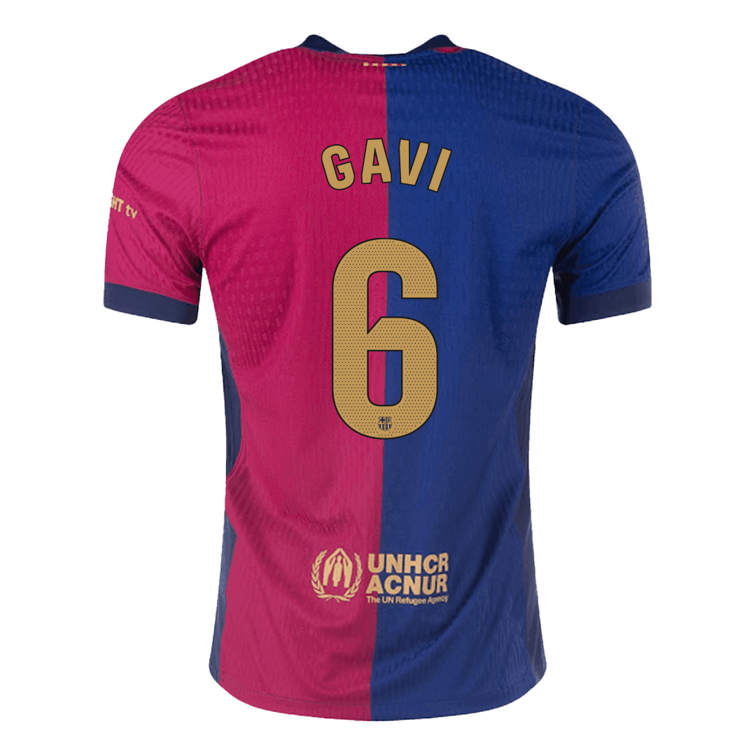Avtentičen nogometni dres GAVI #6 Barcelona domači 2024/25