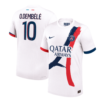 PSG Authentic O.DEMBÉLÉ #10 Soccer Jersey PSG Away Shirt 2024/25