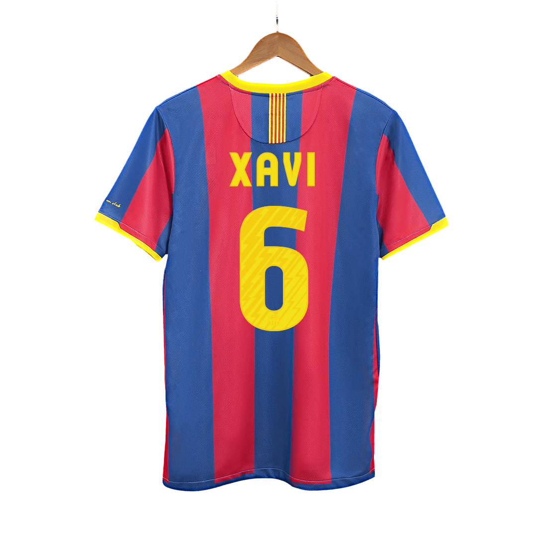 Retro dres XAVI #6 Barcelona Retro dres domača nogometna majica 2010/11
