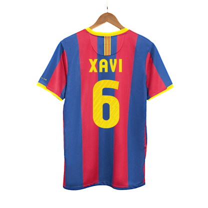 Retro dres XAVI #6 Barcelona Retro dres domača nogometna majica 2010/11
