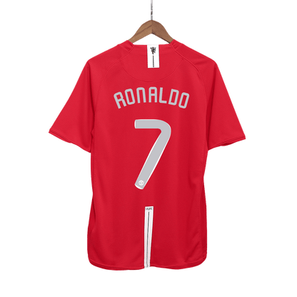 Camiseta de Fútbol Retro Manchester United RONALDO #7 Local 2007/08 - Final UCL