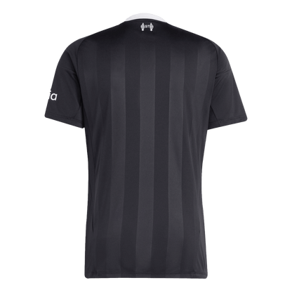 Camiseta de portero de fútbol del Liverpool 2025/26 Negra