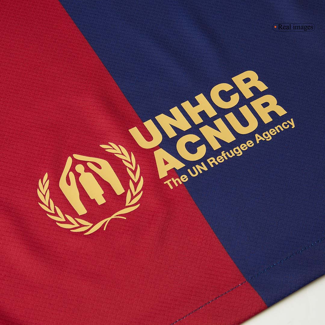 RAPHINHA #11 Domači dres FC Barcelona 2024/25, rdeče-moder - Liga prvakov