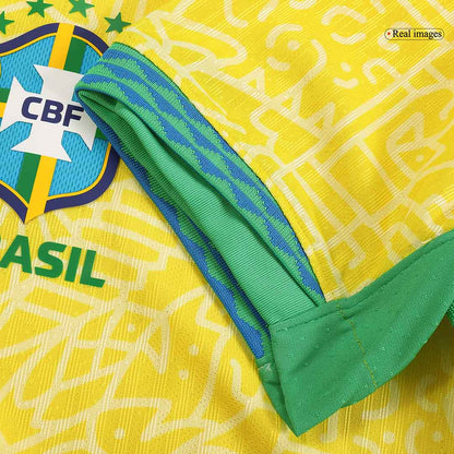 Camiseta de fútbol de local auténtica de Brasil Copa América 2024