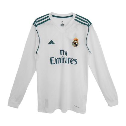 Vintage Soccer Jersey RONALDO #7 Real Madrid Home Long Sleeve 2017/18