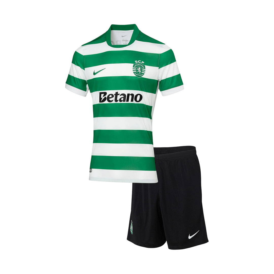Domači otroški nogometni dres Sporting CP 2025/26