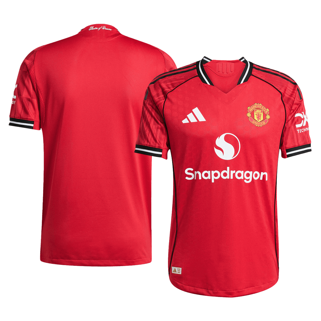 Camiseta de fútbol auténtica Manchester United local 2025/26 Roja