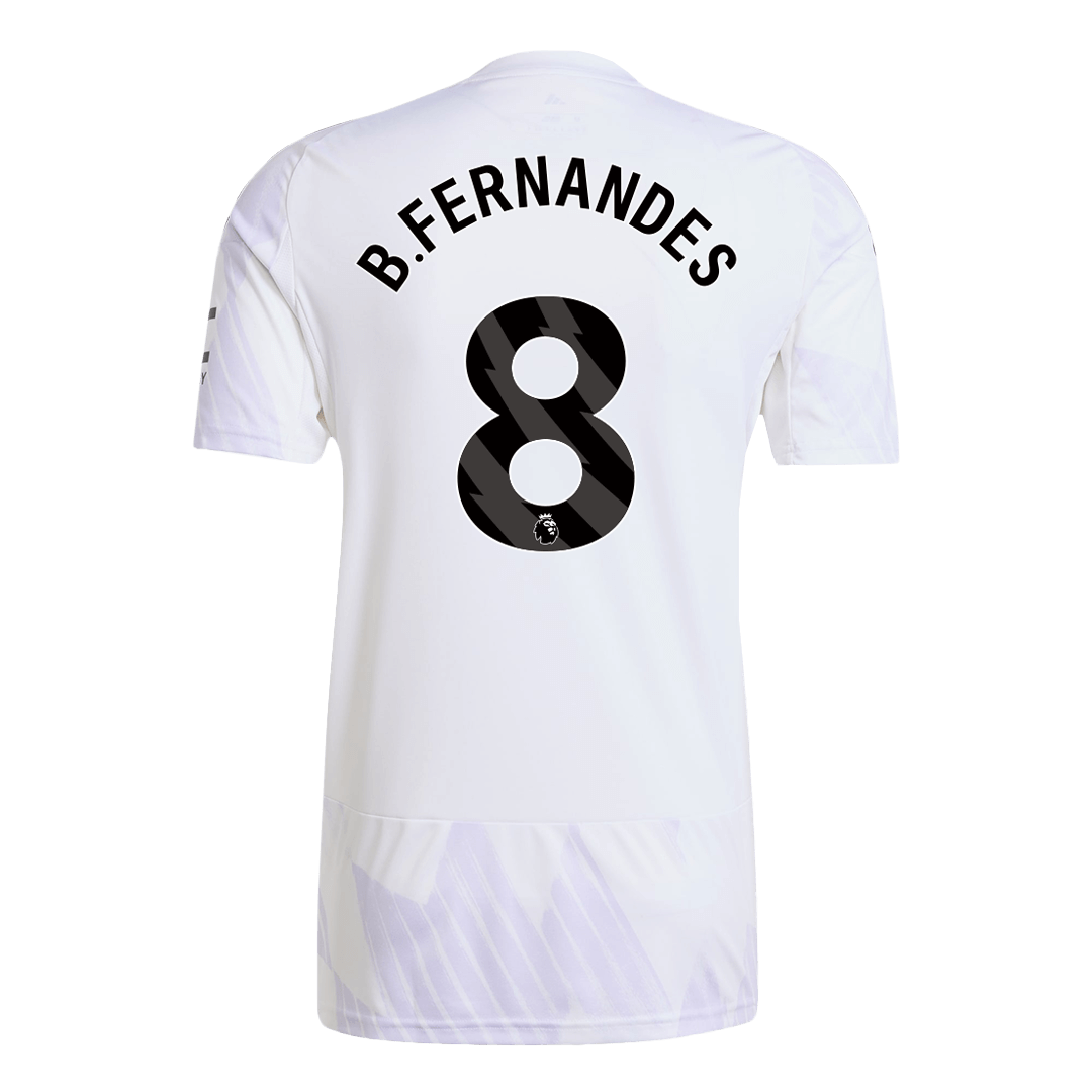 B.FERNANDES #8 Nogometni dres Manchester United gostujoča garnitura 2025/26