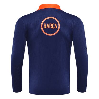 Barcelona 1/4 Zip Tracksuit 2025/26 Kids Black&Orange