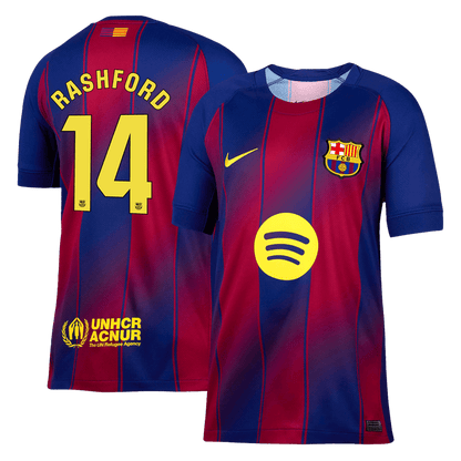 RASHFORD #14 Barcelona doma?a nogometna majica 2025/26 rde?a in modra