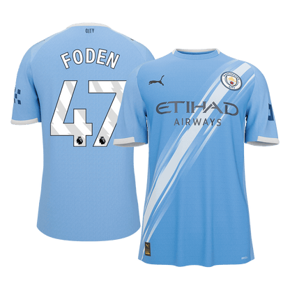FODEN #47 Manchester City Home Soccer Jersey 2025/26